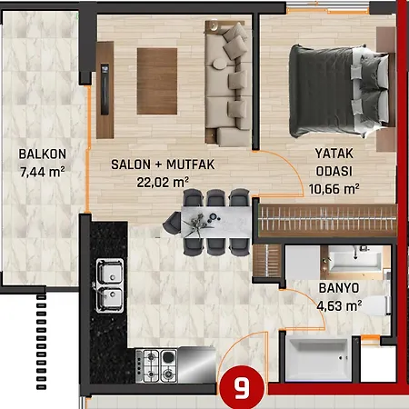 Appartement Modern 1br Near Alacati-loca Twin *